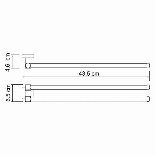 Держатель полотенец двойной K-6531 Lippe